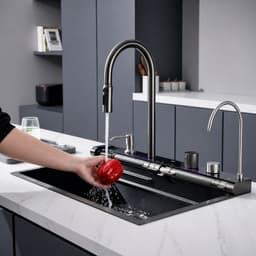 Spălare fructe — robinet extensibil cu jet pulverizator
