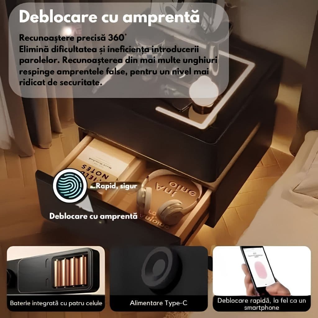 Detaliu senzor de mișcare și control touch