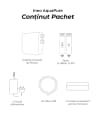 Set cartușe de schimb — membrană RO (osmoză inversă) și bloc carbon CBPA pentru filtrul INEO AquaPure