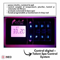 Versiunea Premium — control digital Talent Spa Control System