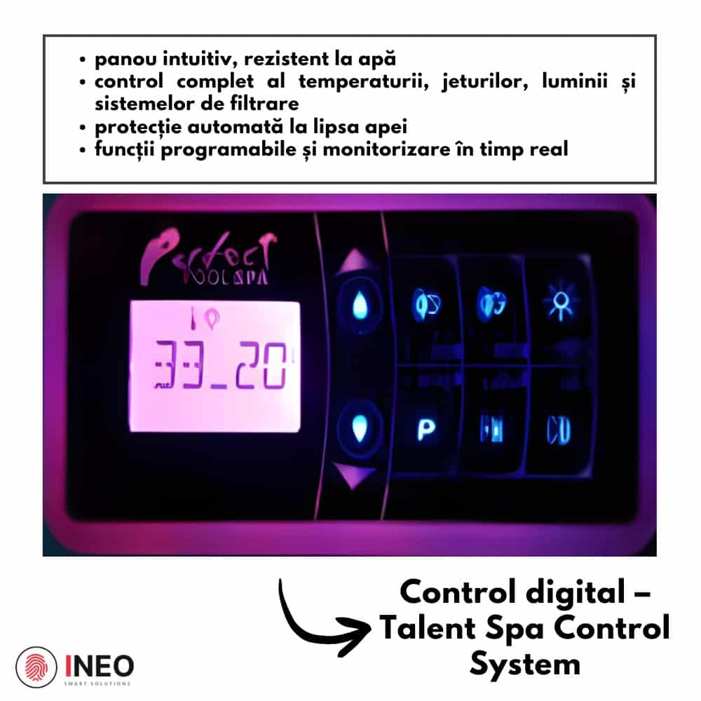 Versiunea Premium — control digital Talent Spa Control System