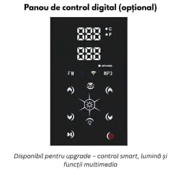 Panou de control digital (opțional) — temperatură, iluminare și funcții multimedia