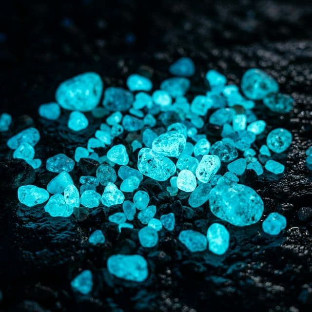 Pietre luminescente INEO DECOR strălucind în întuneric